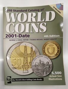 【中古品】書籍　2010年版　Standard Catalog of WORLD COINS　2001-Date　4th Edition　白黒　CD無し　使用済み中古品