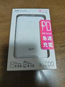 シリコンパワージャパン株式会社 cell powerbank モバイルバッテリー C10QC 10000mAh 未使用