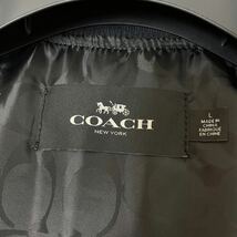 未使用級/XL相当★ コーチ COACH 中綿入り スタジャン スカジャン MA-1 ジャケット ブルゾン 刺繍 デカロゴ 裏地シグネチャー メンズ_画像9