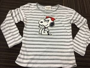  Snoopy девочка вышивка футболка 130