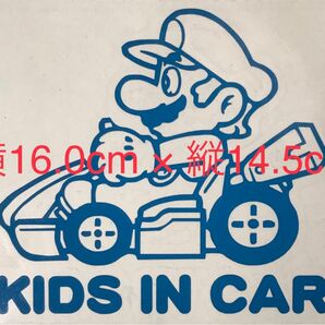 マリオ KIDS IN CAR カッティングステッカー
