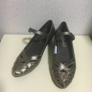 美品　REGAL 本革　ストラップ　パンプス レザー　メッシュ