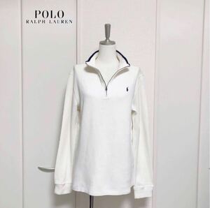 RALPH LAUREN Ralph Lauren половина Zip cut and sewn белый 