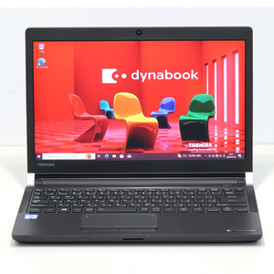 ■中古 第6世代 i5-6300U 2.4GHz 4GB SSD 256GB TOSHIBA 東芝 dynabook R73/B 13.3インチ HD ノートパソコン 本体 PC Windows10