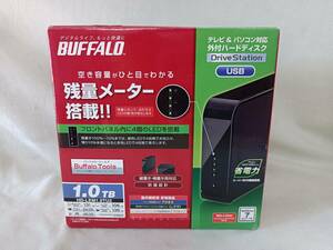 QAZ12566★未使用品　BUFFALO　バッファロー　1.0TB　外付けハードディスク HD-LEM1.0TU2　テレビ　パソコン対応