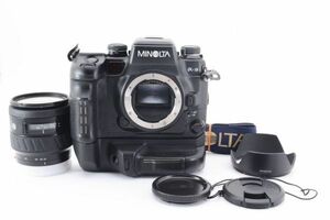 動作確認済 Minolta α-9 + VC-9 ボディ 専用グリップ付属 AF フィルム一眼レフカメラ / ミノルタ おまけで標準レンズ付 ※SSM非対応 #1599