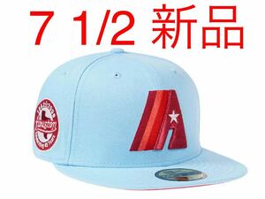 新品　海外　カスタム　別注　NEWERA 59fifty 7 1/2 Houston astros ヒューストン　アストロズ　ニューエラ キャップ　サイドパッチ　