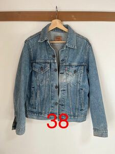 80s made in usa アメリカ製 Levi’s デニム　ジャケット　3rd 4th 70506 0214 ジージャン　38 M L リーバイス　トラッカー ヴィンテージ