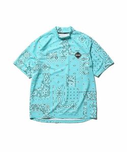 L 新品 送料無料 FCRB 23SS WHOLE PATTERN S/S MOCKNECK TOP SOPH SOPHNET F.C.R.B. ブリストル BRISTOL F.C.Real Bristol Tシャツ