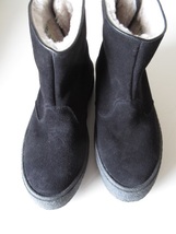 2022 SANDERS / サンダース 1828BS Cow Suede Curling Boots BLACK 5H/24.0-24.5 / レディース ブーツ シューズ_画像5