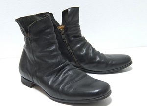 FIORENTINI BAKER サイドジップ レザーブーツ 黒 40 フィオレンティーニ ベイカー イタリア製