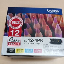 y012208r ブラザー 純正 インク カートリッジ LC12-4PK 4色パック 純正品 brother_画像2