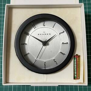 【新品/未使用】 掛時計　SKAGEN DENMARK 箱付　スカーゲン　クロック　デンマーク