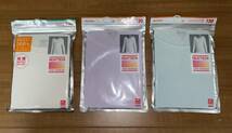 【新品・未使用】UNIQLO KIDS HEATTECH ユニクロ　ヒートテック　サイズ:130 【詳細は商品説明をご覧下さい】　3枚まとめ_画像2