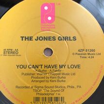 12’ The Jones Girls-You can’t have my love_画像2