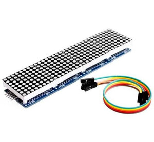 電光掲示板の電子工作用 LED Dot Matrix LEDマトリックス MAX7219 4 in 1 Module ドット マトリクス モジュール　32x8 (8x8 4個)が1個