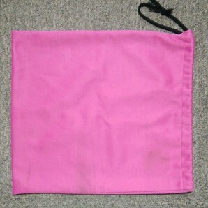 ★【中古品】ASICS(アシックス) 巾着袋(シューズバッグ) サイズ、約38㎝×約35㎝ ピンクの画像5
