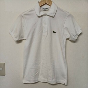★【古着】CHEMISE LACOSTE(シュミーズ ラコステ)　半袖　ポロシャツ　２サイズ　白