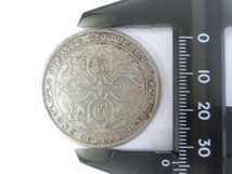 英領 海峡植民地 壹圓 1ドル 銀貨 1920年 ジョージ5世 インド 古銭 _画像3