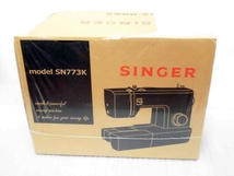 未使用 未開封 SINGER model SN773K シンガー 電動 ミシン フットコントローラー標準装備 ブラック_画像1