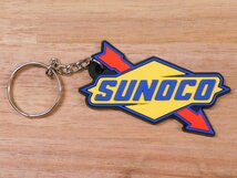 【SUNOCO・スノコ】※《企業ロゴ・ラバーキーホルダー》　アメリカン雑貨　キーリング　RC050　_画像2