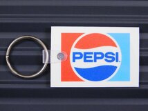 【ＰＥＰＳＩ・ペプシ】※《ラバーキーホルダー》　７１～８７年代ロゴ　アメリカン雑貨　キーリング_画像2