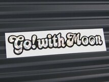 【MOONEYES・ムーンアイズ】※《go!with moon・プリズムステッカーSサイズ》　(品番DM172S)_画像1