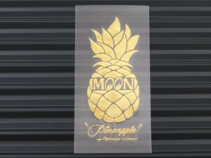 【MOONEYES・ムーンアイズ】※《パイナップルステッカー・ゴールド》　転写式　抜きタイプ　(品番DM216GD)