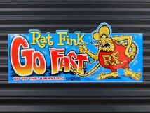 【Rat Fink・ラットフィンク】※《バンパーステッカー・GO FAST／サイズ80×180mm》　MOONEYES　(品番RDF051)_画像2