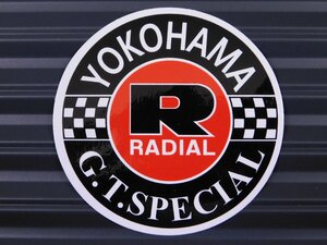 送料\84【YOKOHAMA TIRE G.T. SPECIAL・ヨコハマタイヤ】※《レーシングステッカー》　(品番：ms098)　アメリカン雑貨　ガレージ