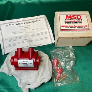 未使用!? MSD IGNITION PRODUCTS パーツNo.8204 イグニッションコイル バイク部品 点火系 キノクニ モーターサイクルコイルの画像1