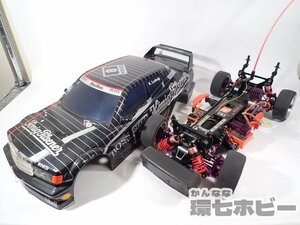 0KJ12◆当時物 メーカー不明 カーボンシャーシ メルセデスベンツ190E カーボン シャーシ ヨコモ?タミヤ? 電動RC 動作未確認 ジャンク 送100