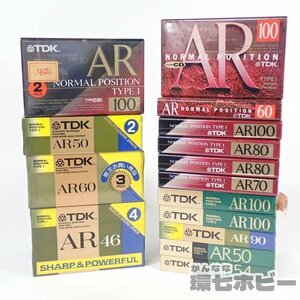 1RB8◆新品未開封 TDK カセットテープ AR-100R AR-50X2G AR-100A AR-50K AR-90G ノーマルポジション 22本 大量セット まとめ/未使用 送60