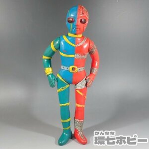 1WJ57◆当時物 タカトク 人造人間キカイダー ソフビ 全高約28cm/昭和レトロ 石森プロ フィギュア 送:-/60