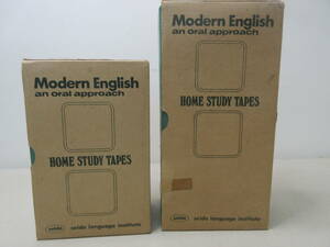 カセットテープ　24本　Modern English an oral approach HOME STUDY TAPES　3 + 4　2点セット　セイドー外国語研究所　棚い