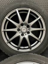 215/55R17 GOODYEAR/ICENAVI 6 17年製 LOXARNY SPORT 17インチ 7J＋38 114.3 5H スタッドレス 4本 アイスナビ6 クラウン カムリ (5-B989)_画像5