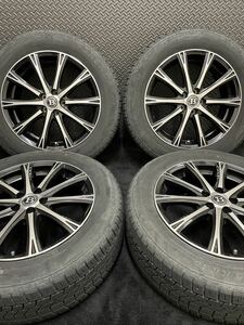 215/60R17 KENDA KR36/ICETEC NEO 19年製 社外 17インチ 7J＋48 100 5H スタッドレス 4本 ケンダ ブラポリ フォレスター XV (6-B991)