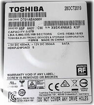 ■R88 良品♪ TOSHIBA HDD 3TB DT01ABA300V 電源回数416回/684時間/5940rpm USED■_画像3