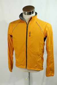 【Used】mont-bell モンベル CLIMAPLUS MESH 収納袋付き ナイロンジャケット 登山 アウトドア キャンプ 古着 オレンジ 定番 M ■ET23L0132