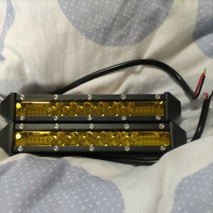 LED 作業灯 ライトバー 投光器 7インチ 高輝度 広角狭角12v-24v 兼用 