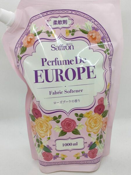 香りサフロン パフュームドヨーロッパ ローズブーケの香り 柔軟剤 大容量 詰替用 1000ml