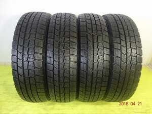 ダンロップ WINTERMAXX WM02　165/70R14 81Q★9-9.5分山 2020-22年製 4本 中古 スタッドレス【送料無料】AOM-K1430 青森