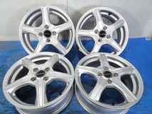 ◆BALMINUM◆15x5.5J +52 4穴 100 中古 アルミホイール 4本【福島発 送料無料】FUK-D13120★15インチ_画像1