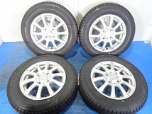 【JOKER】155/70R13 13x4.00B +45 4穴 100 新品タイヤ中古ホイールセット 4本価格 スタッドレス【福島発 送料無料】FUK-D13186★冬_画像1