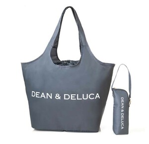 DEAN & DELUCA ディーン&デルーカ★ レジかご買物バッグ+保冷ボトルケースチャコールグレー★glow2021年８月号付録3