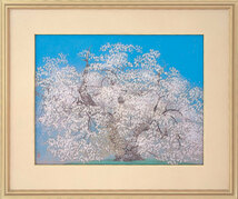 中島千波　千歳櫻　　ちとせざくら　桜　樹齢700年を数える名樹　技　法：岩絵具方式複製画　限　定：1000部_画像1