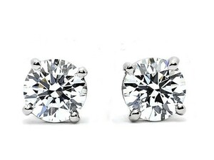 【新品高品質】/ Diamond / Pt900刻有 / 0.918ct / ◆ オリジナル / 一粒ダイヤモンド ピアス - プレゼントBOX付！P-16