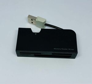 エレコム カードリーダー USB2.0 ケーブル収納タイプ 48メディア対応 MR-K013BK