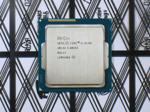 【中古】Intel CPU Core i5 4670k SR14A 3.4GHz CPU本体のみ