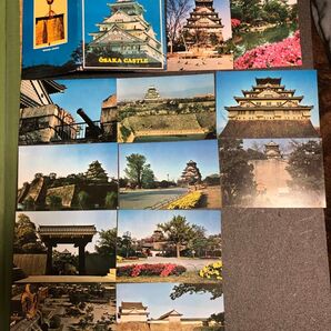 大阪城 ポストカード seikyokudo (山口青旭堂?)12枚 時期不明 定価200円